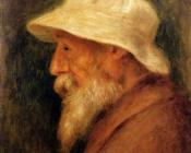 皮埃尔奥古斯特雷诺阿 - Self Portrait with a White Hat